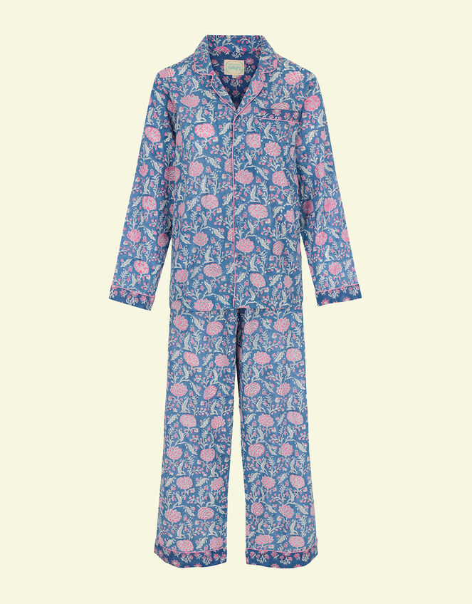 Dilli Grey Johair Pyjama Set Blue