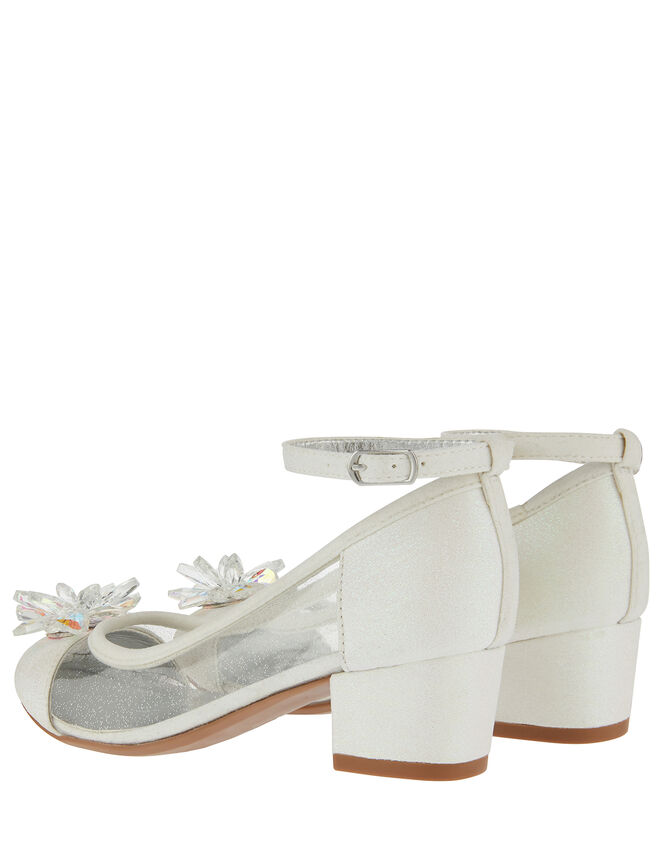 Sparkle Crystal Princess Shoes, Ivory (IVORY), large