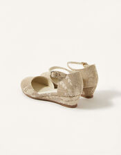 Jacquard Two-Part Wedge, Ivory (IVORY), large