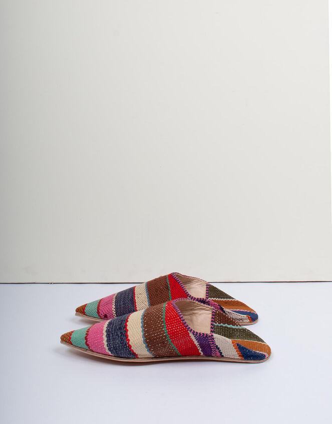Bohemia Design Moroccan Boujad Babouche Slippers, Red (RED), large