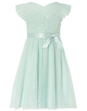 Aruba Sparkle Sequin Maxi Dress, Green (MINT), large