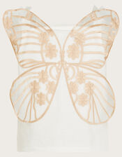 Land of Wonder Butterfly Wings Strappy Top, Ivory (IVORY), large