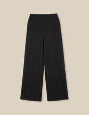 Payton Ponte Wide Leg Trousers, Black (BLACK), large