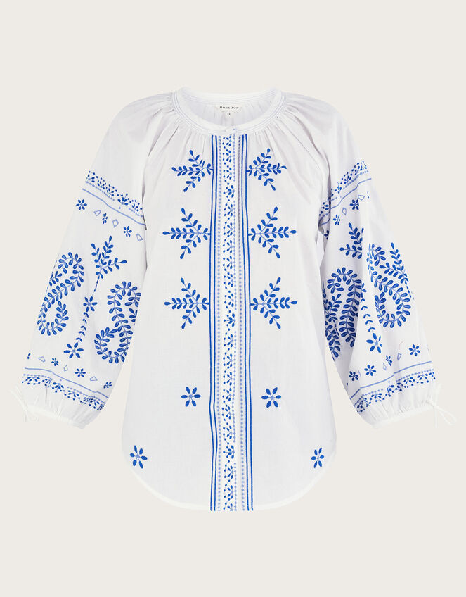 Embroidered Shirt White