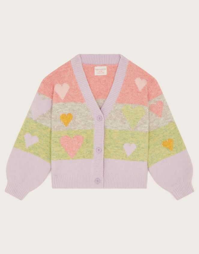 Heart Stripe Cardigan, Multi (MULTI), large