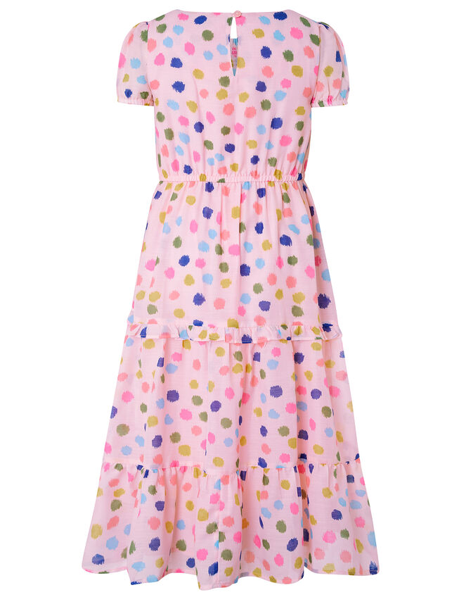 Naomi Colourful Splodge Dress, Pink (PINK), large