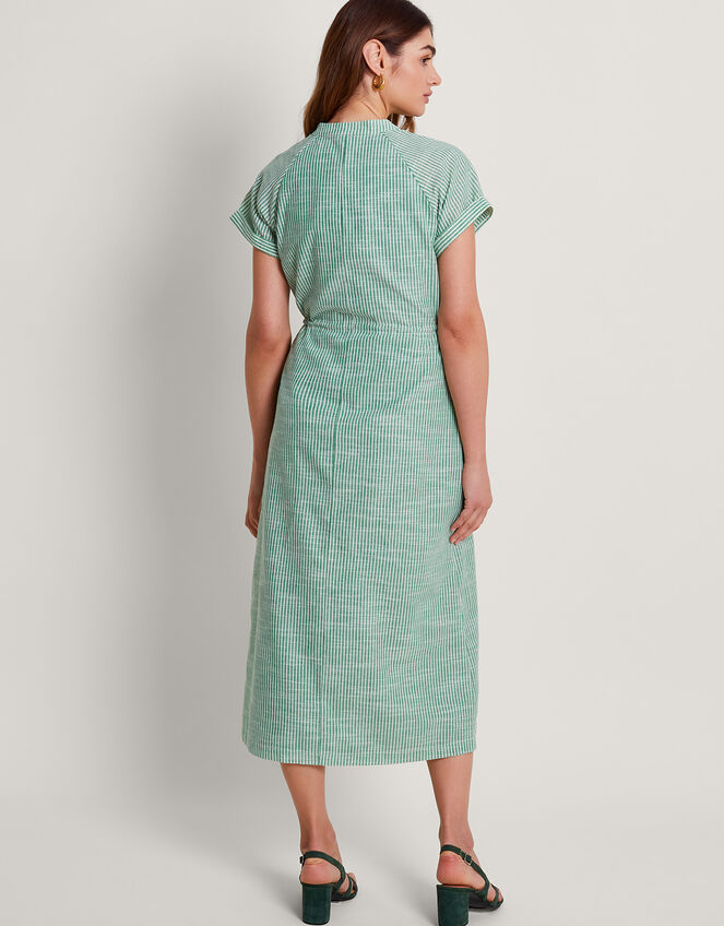 Athena Stripe Dress, Green (GREEN), large