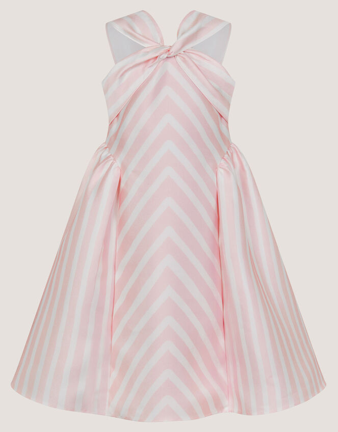 Marney Stripe Duchess Party Dress, Pink (PINK), large