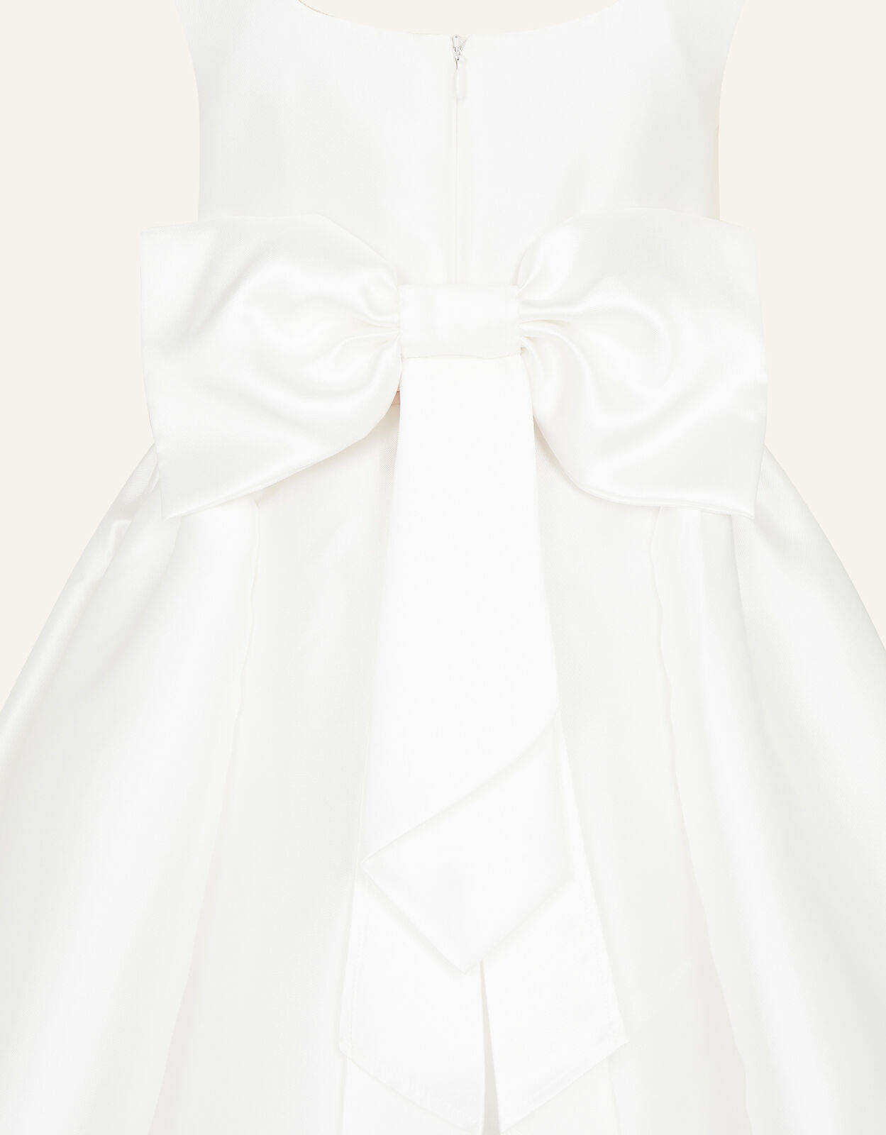 Cynthia Corsage Belt Dress Ivory