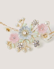 Embellished Wire Flower Crown, , large