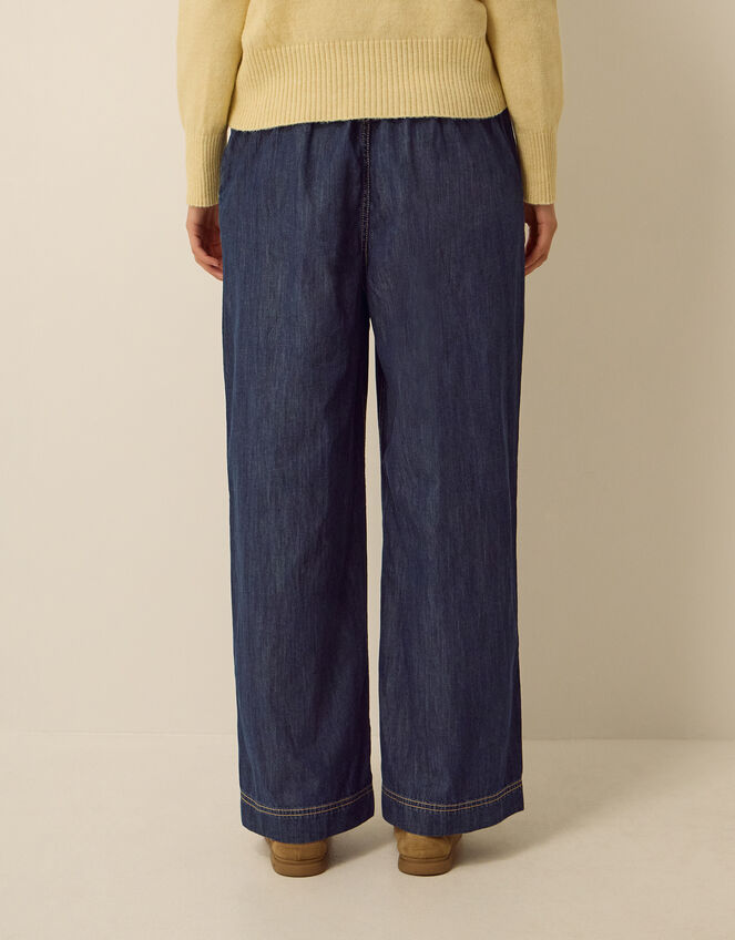 Harper Regular Wide Leg Jeans, Blue (INDIGO), large