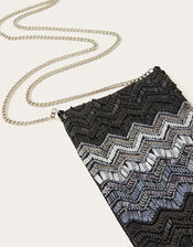 Zig Zag Sequin Phone Bag, , large