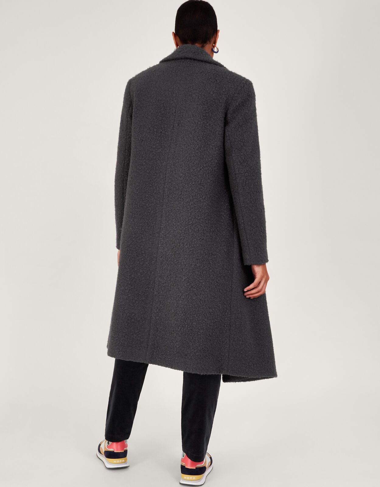 Bobbie Boucle Coat Grey