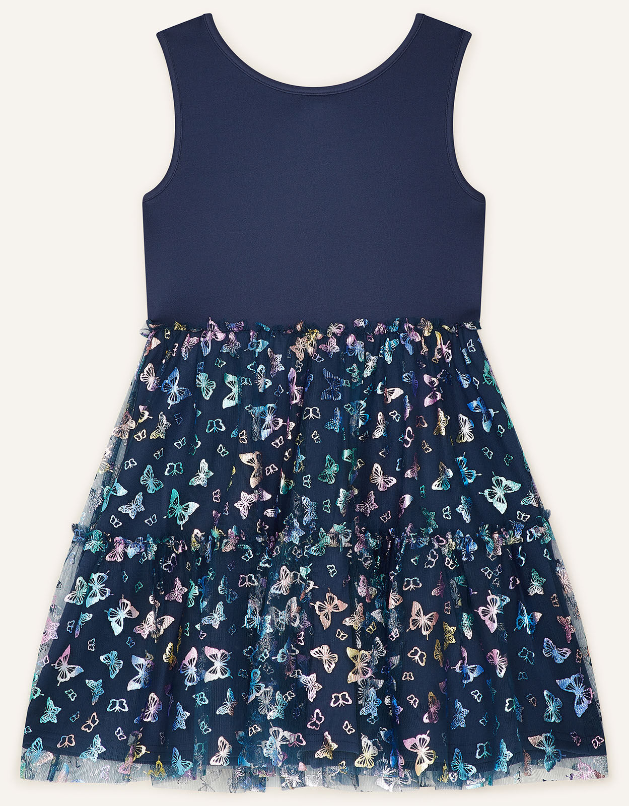 monsoon girls navy dress