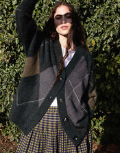 East Elowen Argyle Cardigan, Multi (DARKS MULTI), large