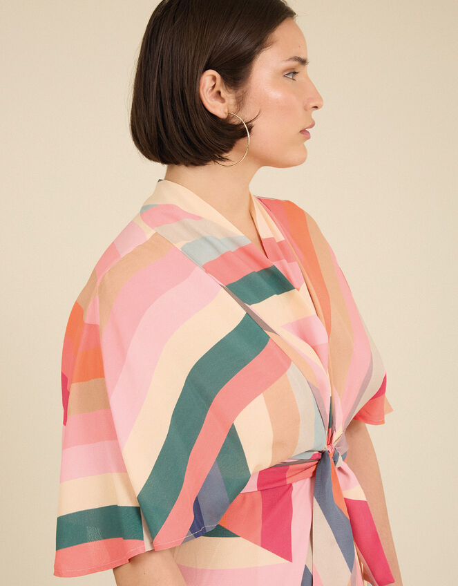 Tallulah and Hope Longer-Length Stripe Dress, Multi (MULTI), large