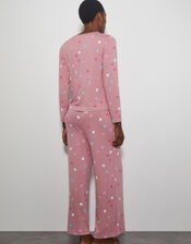 Sabrina Spot Long Pyjamas Set, Pink (BLUSH), large