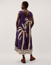 Paloma Sleeveless Midi Dress, Blue (NAVY), large