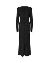 Crās Ruffle Wrap Maxi Dress, Black (BLACK), large