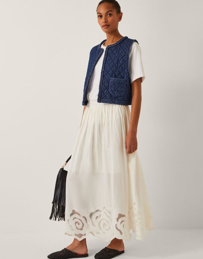 Martha Quilted Waistcoat, Blue (DENIM BLUE), large