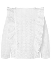 Alison Broderie Lace Kimono with Cami Top, Ivory (IVORY), large