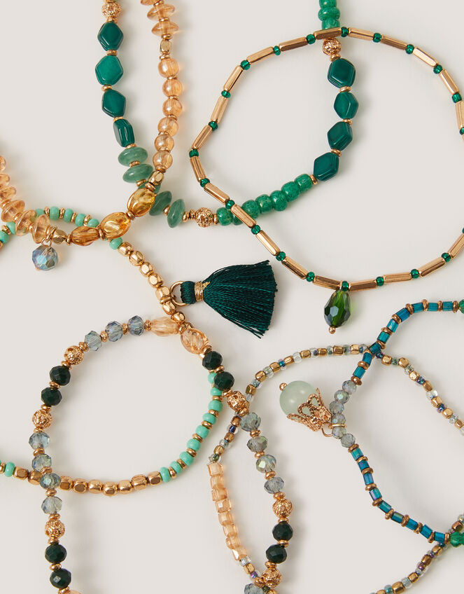 7-Pack Bead Stretch Bracelets, , large
