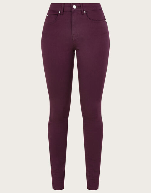 Nadine Regular Length Skinny Jeans, Purple (PLUM), large