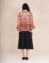 One Hundred Stars Fiesta Print Kimono Jacket, , large