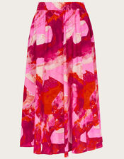 Khari Abstract Print Midi Skirt , Pink (PINK), large