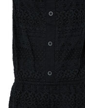 Leah Lace Playsuit, Black (BLACK), large