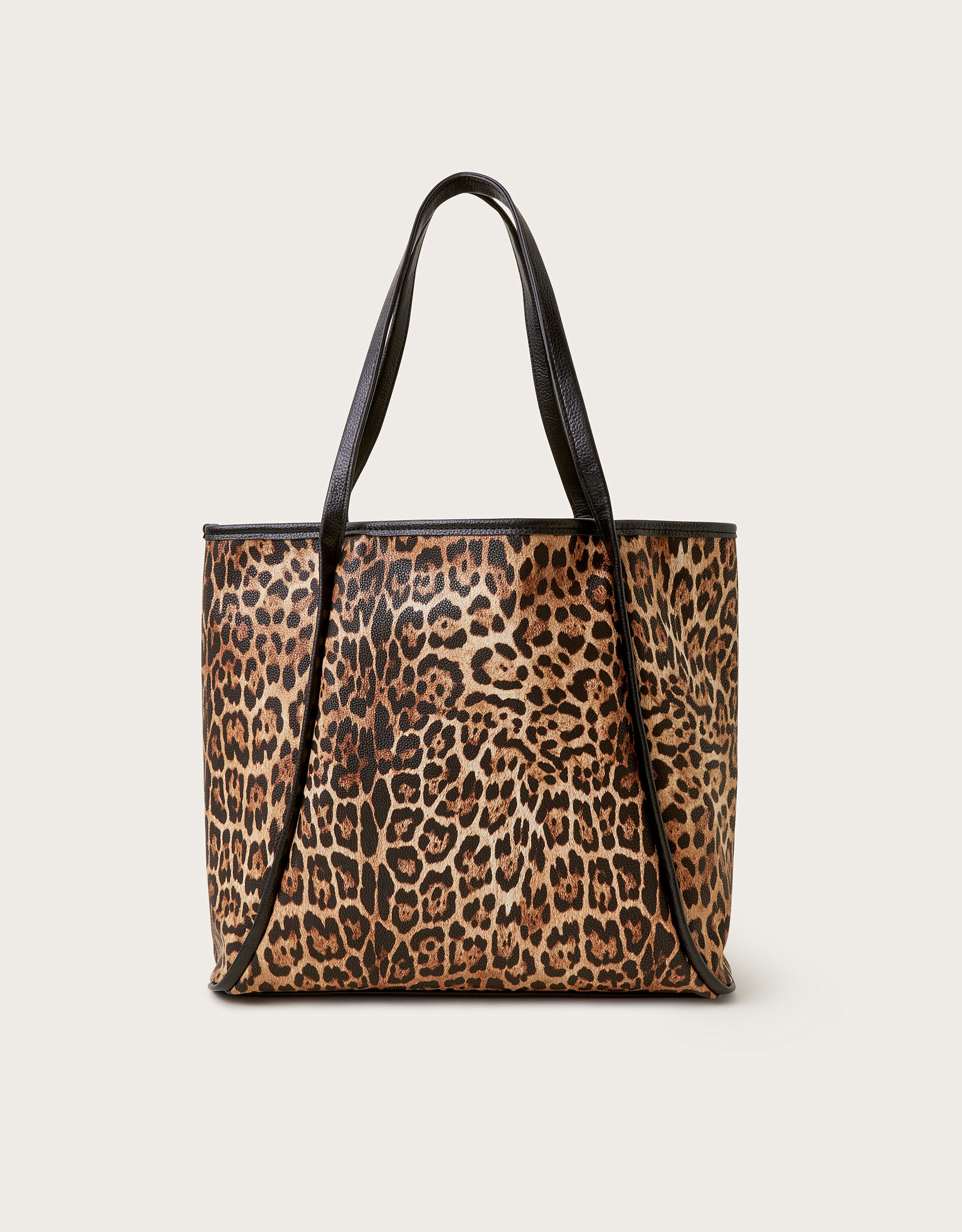 Mava Leopard Print Faux Leather Tote Bag Bags Purses Monsoon UK