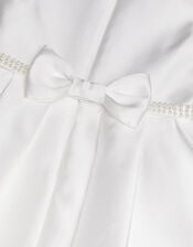 Henrietta Pearl Belt Dress, Ivory (IVORY), large