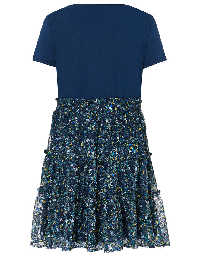 Danielle Ditsy 2-in-1 Dress, Blue (NAVY), large