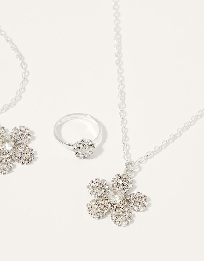 Diamante Daisy Jewellery Set, , large