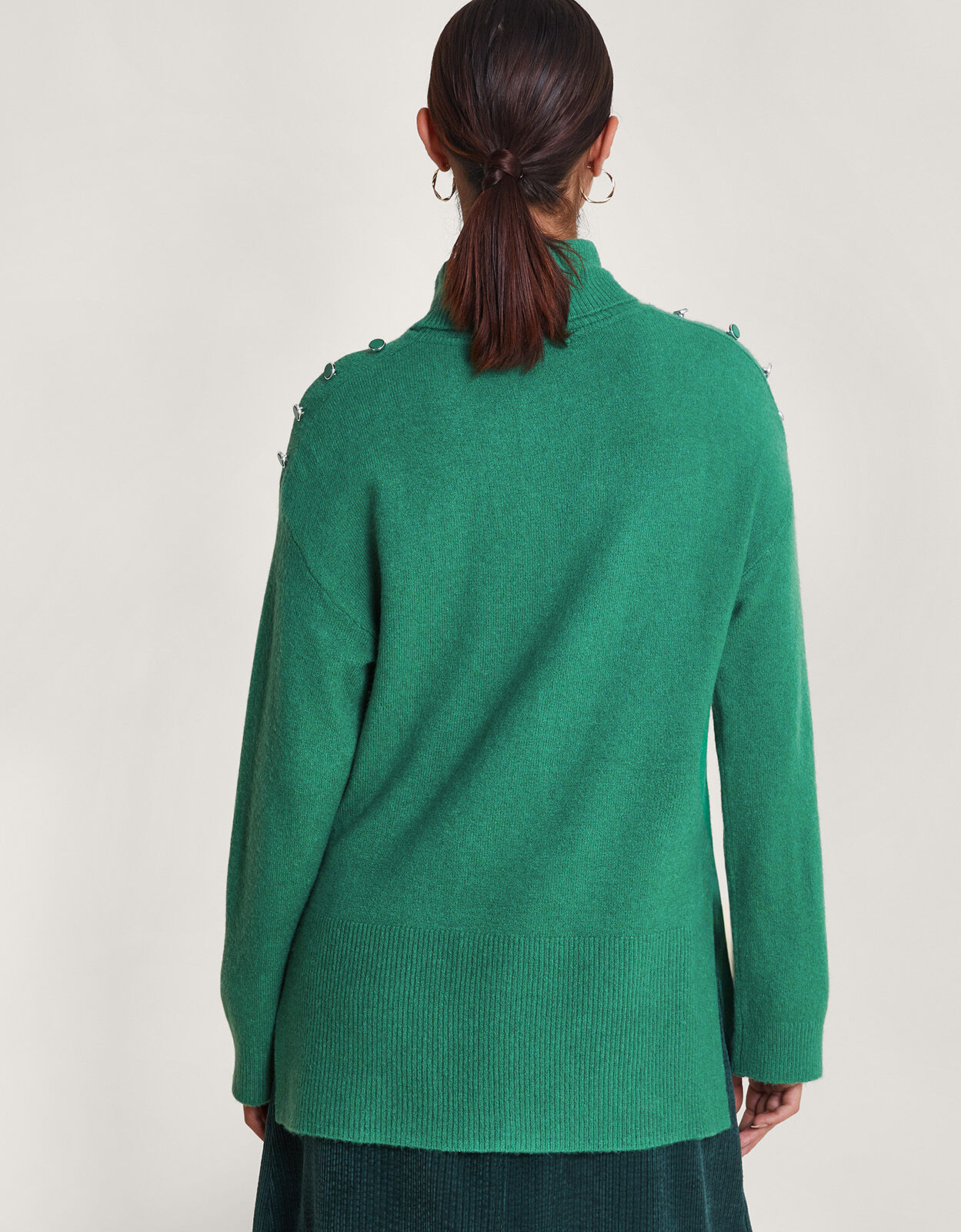 Long green jumper shop