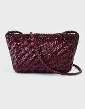 Ellyla Sia Woven Leather Crossbody Bag, , large