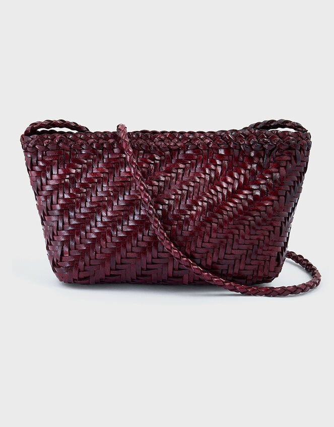 Ellyla Sia Woven Leather Crossbody Bag, , large