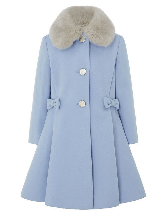 Blue Bow Coat, Blue (BLUE), large