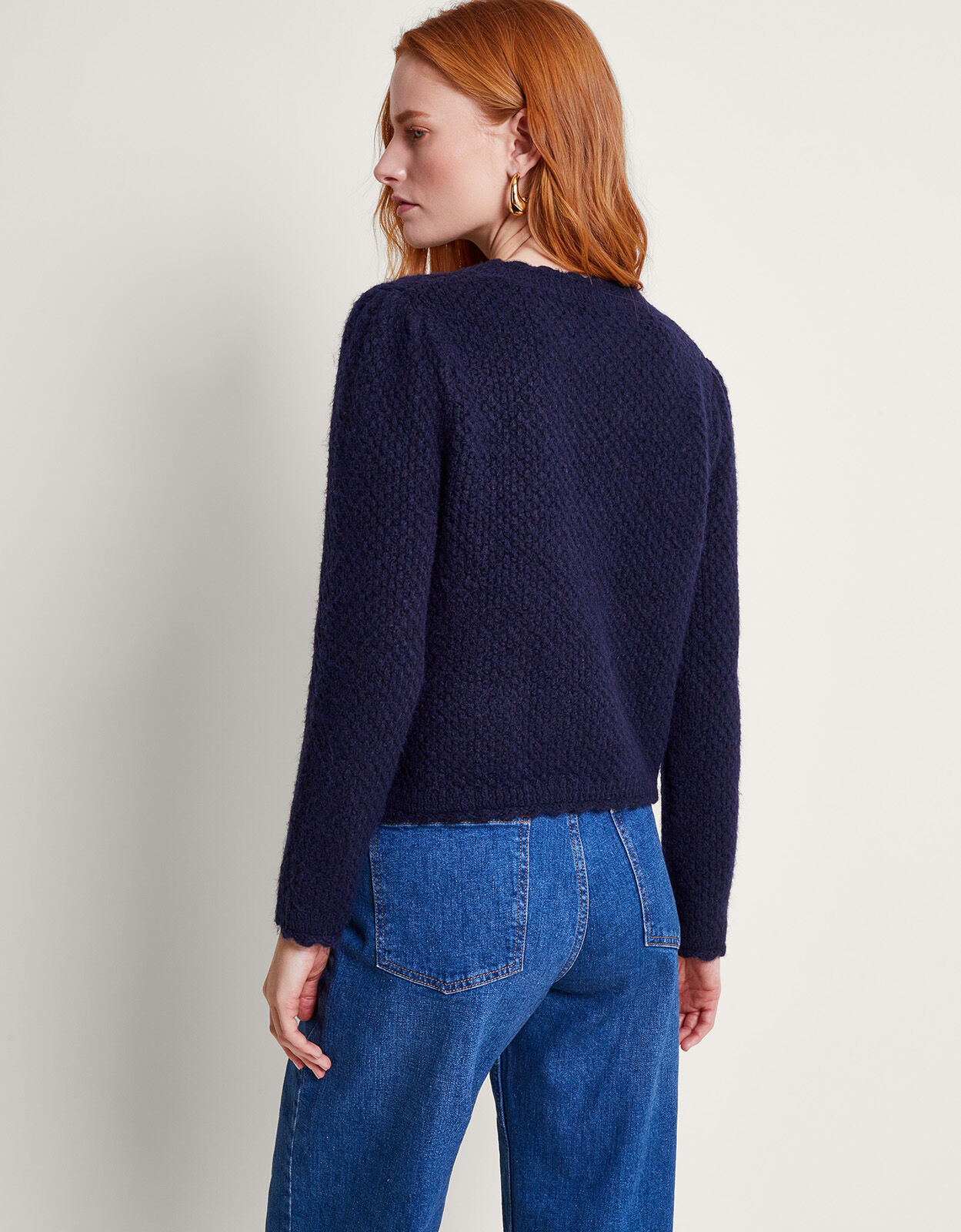 Bp stitch curve new arrivals hem cardigan
