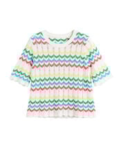 Chinti & Parker Chevron Stitch T-Shirt , Multi (MULTI), large