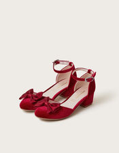 Kali Velvet Two-Part Heels, Red (RED), large
