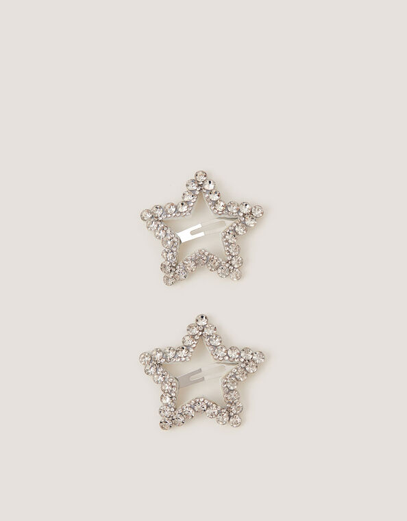 2-Pack Diamant&eacute; Star Hair Clips, , large
