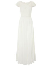 Catherine Lace Maxi Wedding Dress, Ivory (IVORY), large