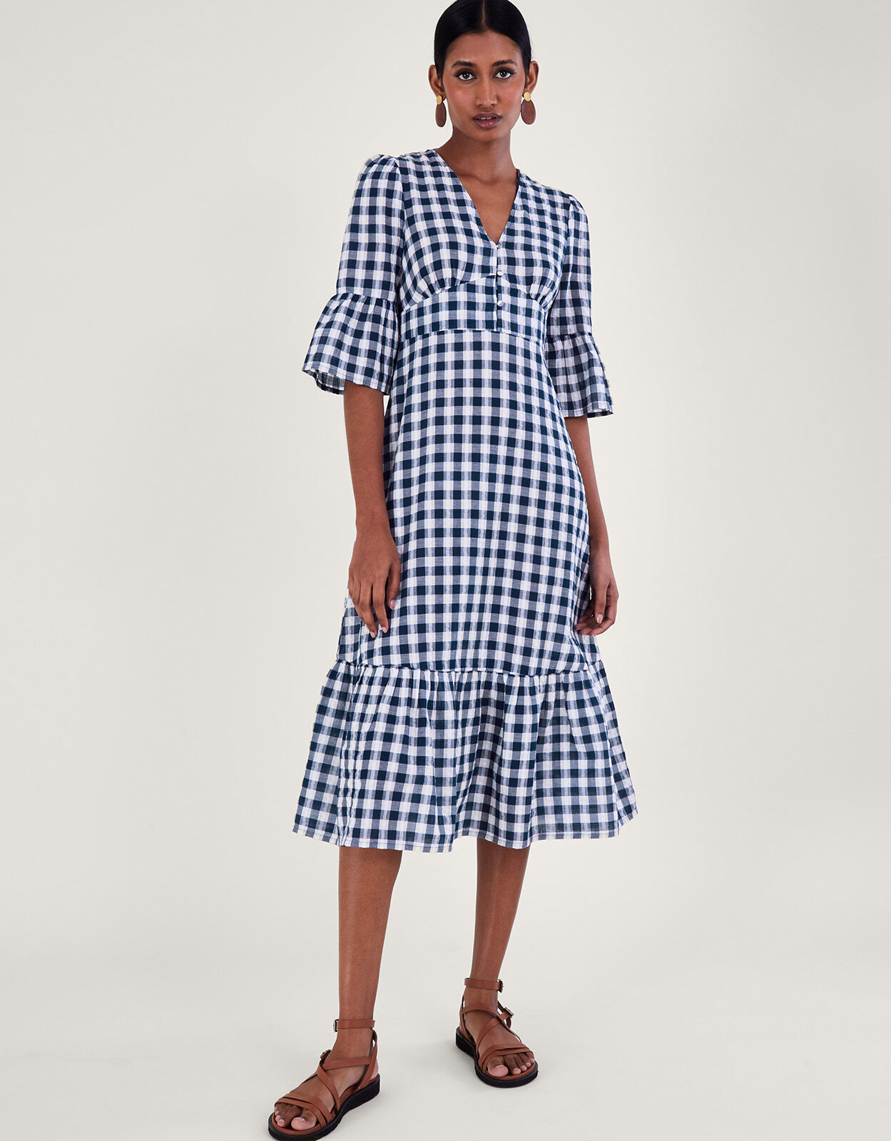 Ladies gingham dress top