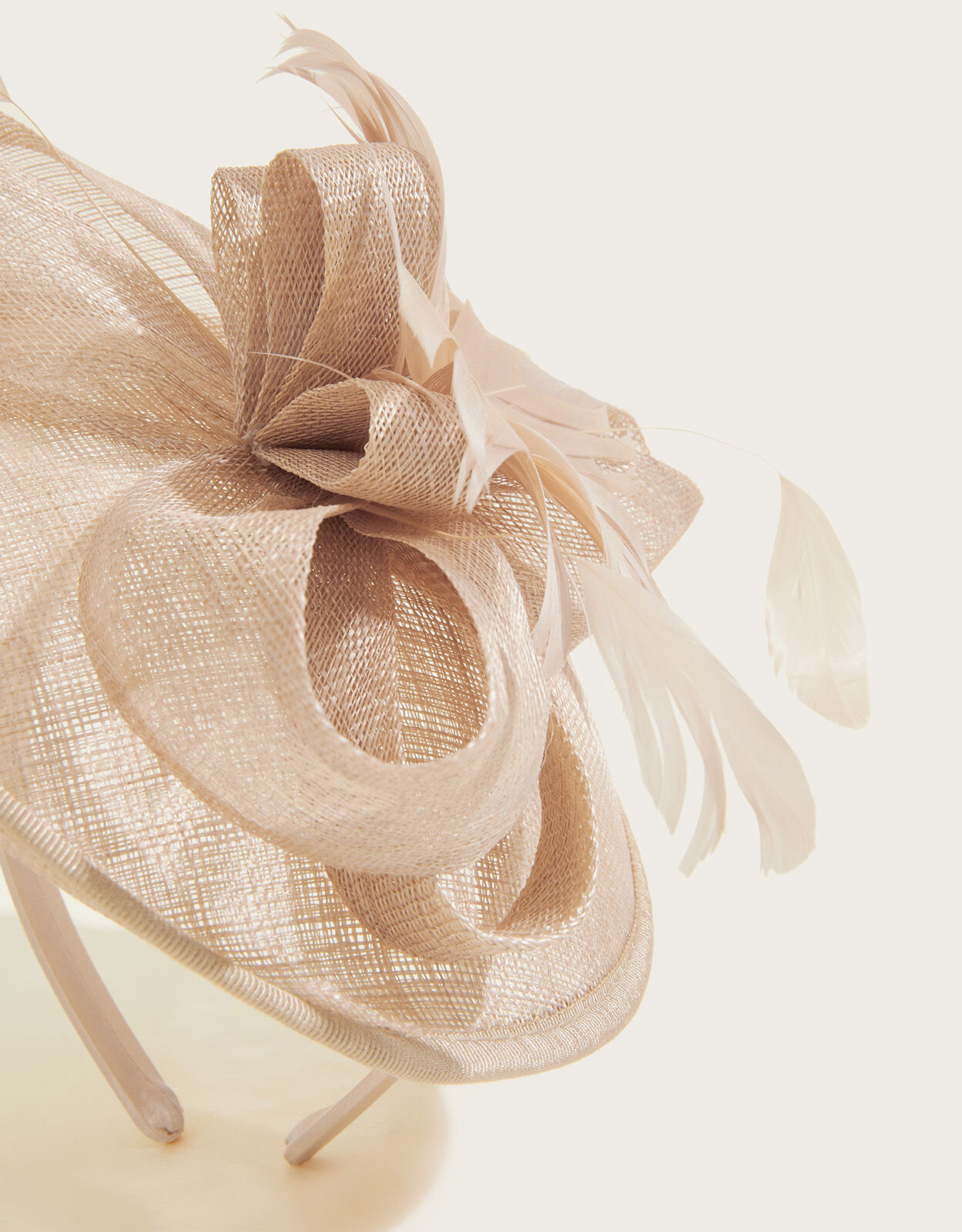Floral Small Disc Fascinator Pink
