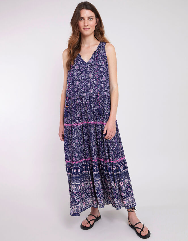 East Alice Crinkle Dress Blue