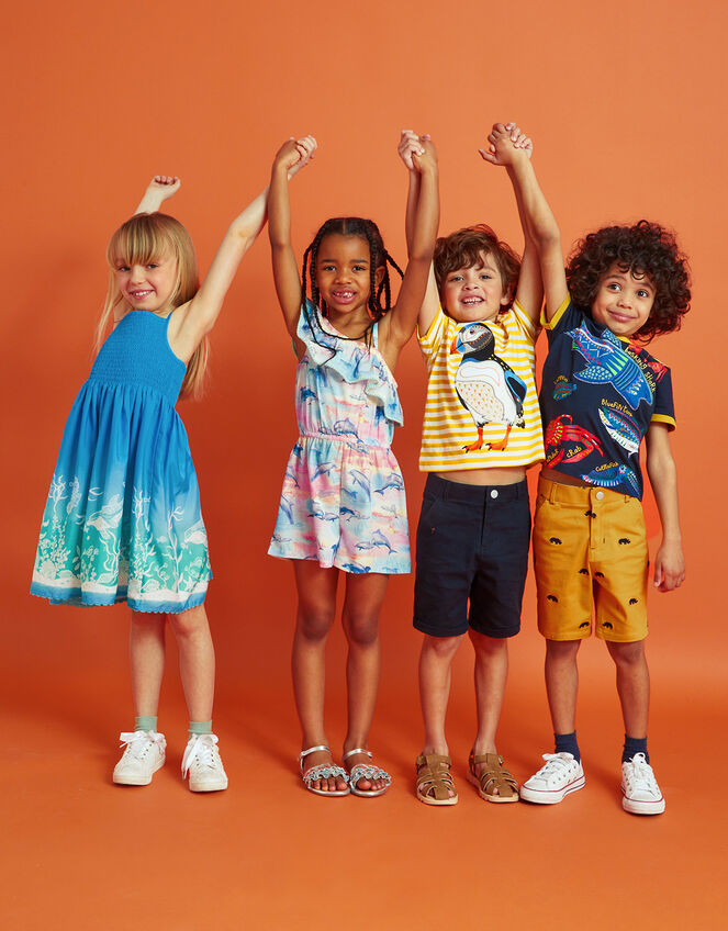 Beach Dolphin Playsuit WWF-UK Collaboration, Multi (MULTI), large