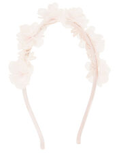Pom Lacey Flower Headband, , large