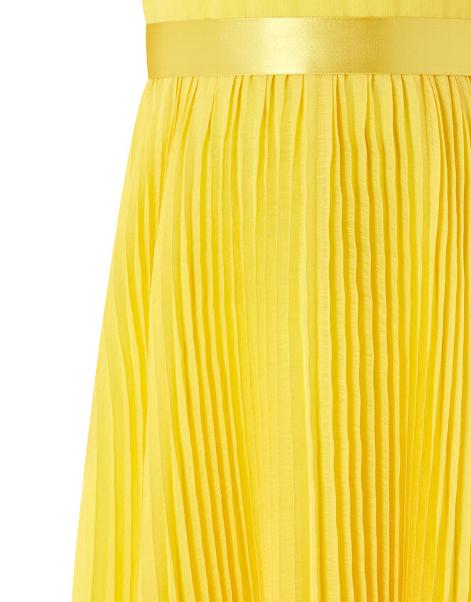 Keita Pleated Dress, Yellow (YELLOW), large