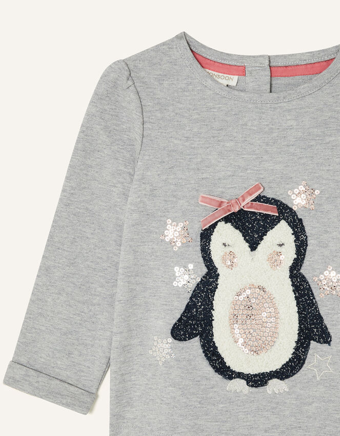 Baby Penguin Sweat Set, Grey (GREY), large